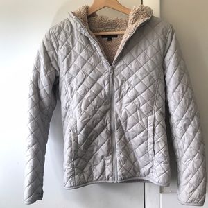 Uniqlo jacket size small. Light grey.